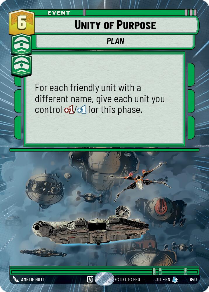 Unity of Purpose (840) (Hyperspace Foil) (840) [Jump to Lightspeed] | Fandemonia Ltd