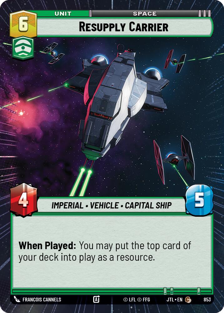 Resupply Carrier (853) (Hyperspace Foil) (853) [Jump to Lightspeed] | Fandemonia Ltd