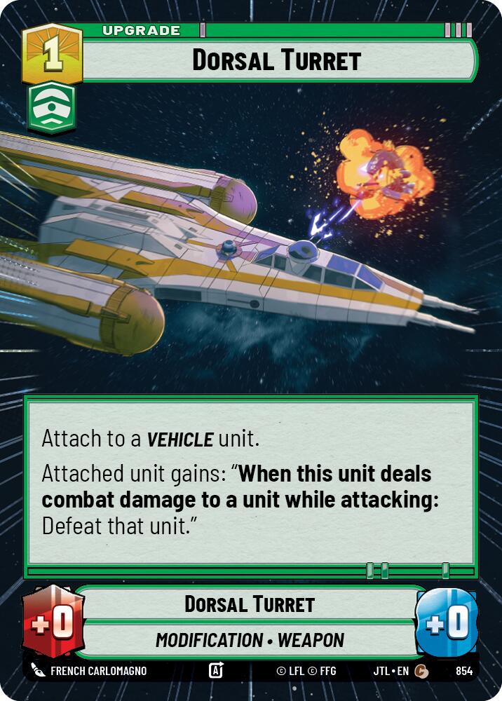 Dorsal Turret (854) (Hyperspace Foil) (854) [Jump to Lightspeed] | Fandemonia Ltd