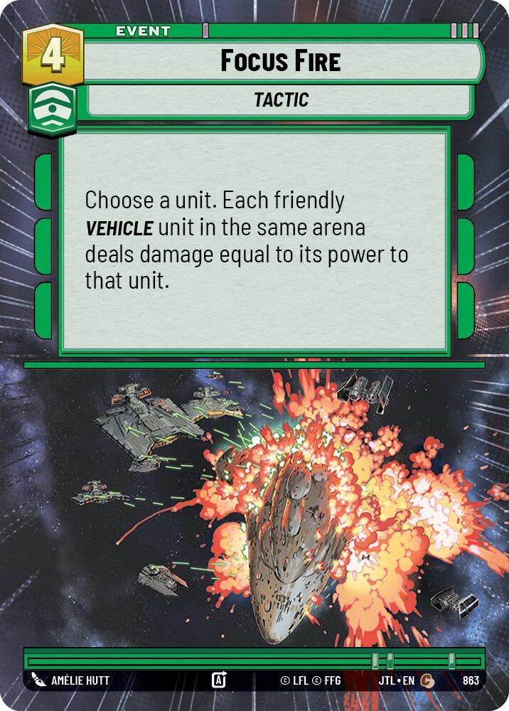 Focus Fire (863) (Hyperspace Foil) (863) [Jump to Lightspeed] | Fandemonia Ltd