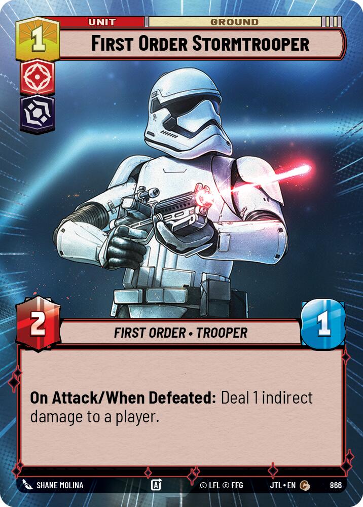 First Order Stormtrooper (866) (Hyperspace Foil) (866) [Jump to Lightspeed] | Fandemonia Ltd