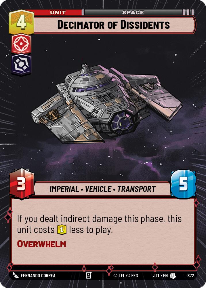 Decimator of Dissidents (872) (Hyperspace Foil) (872) [Jump to Lightspeed] | Fandemonia Ltd