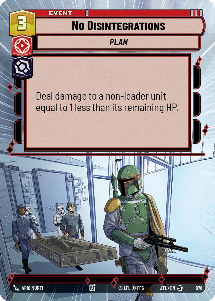 No Disintegrations (878) (Hyperspace Foil) (878) [Jump to Lightspeed] | Fandemonia Ltd