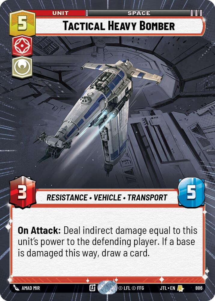 Tactical Heavy Bomber (886) (Hyperspace Foil) (886) [Jump to Lightspeed] | Fandemonia Ltd
