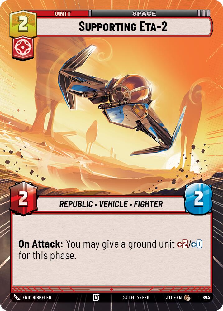 Supporting Eta-2 (894) (Hyperspace Foil) (894) [Jump to Lightspeed] | Fandemonia Ltd