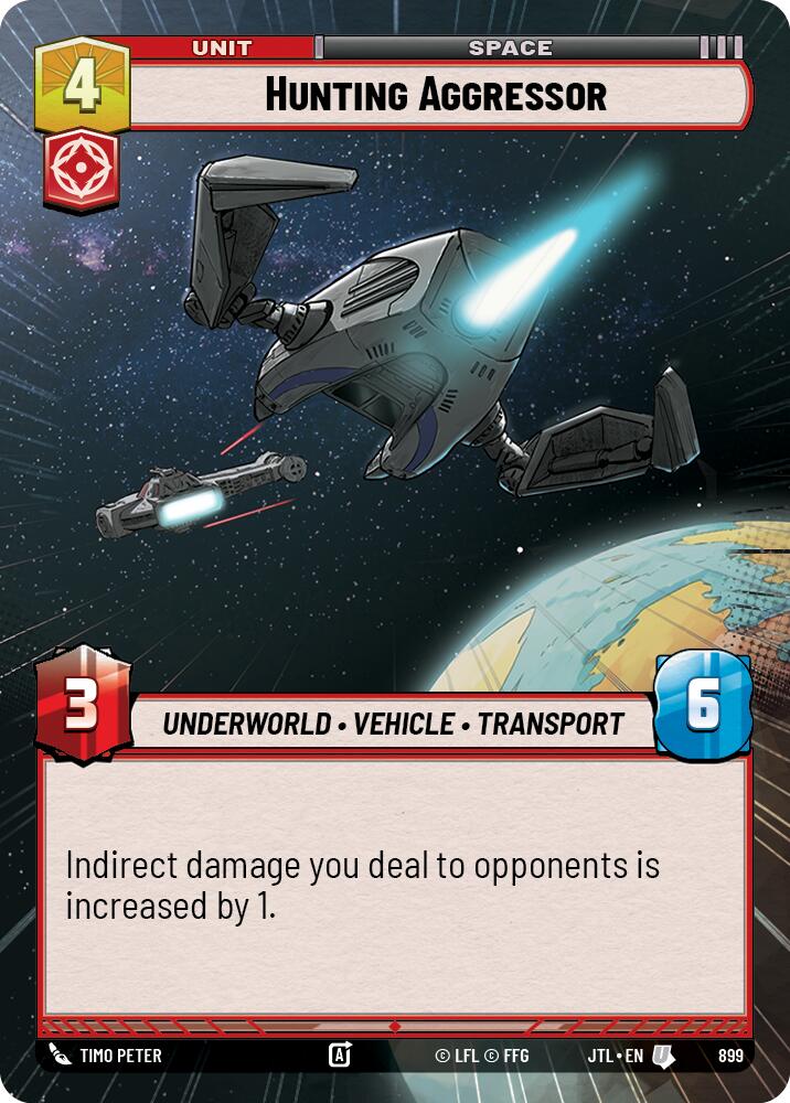 Hunting Aggressor (899) (Hyperspace Foil) (899) [Jump to Lightspeed] | Fandemonia Ltd