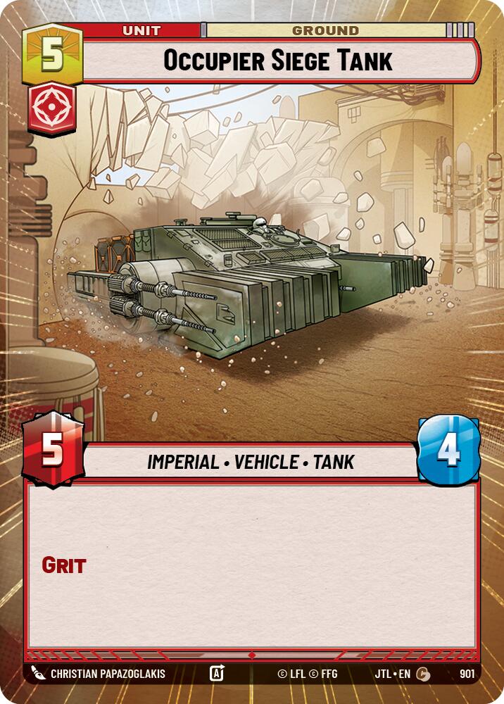 Occupier Siege Tank (901) (Hyperspace Foil) (901) [Jump to Lightspeed] | Fandemonia Ltd