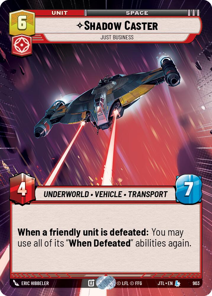 Shadow Caster - Just Business (903) (Hyperspace Foil) (903) [Jump to Lightspeed] | Fandemonia Ltd