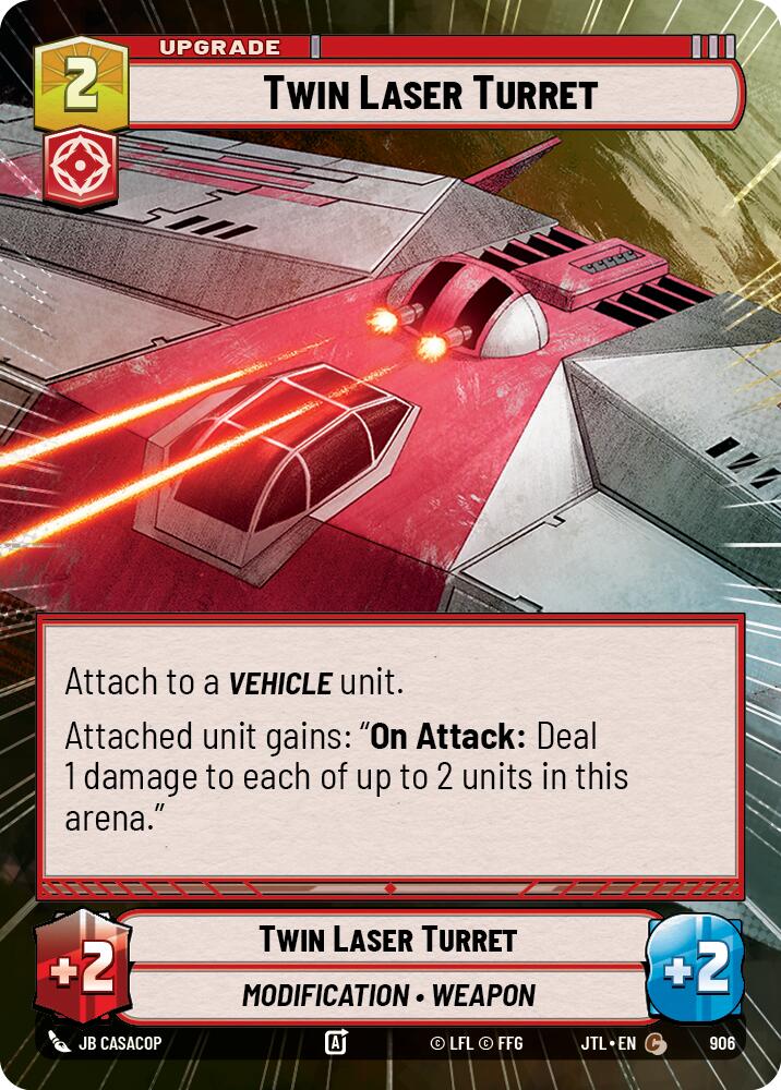 Twin Laser Turret (906) (Hyperspace Foil) (906) [Jump to Lightspeed] | Fandemonia Ltd