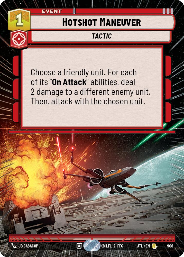 Hotshot Maneuver (908) (Hyperspace Foil) (908) [Jump to Lightspeed] | Fandemonia Ltd