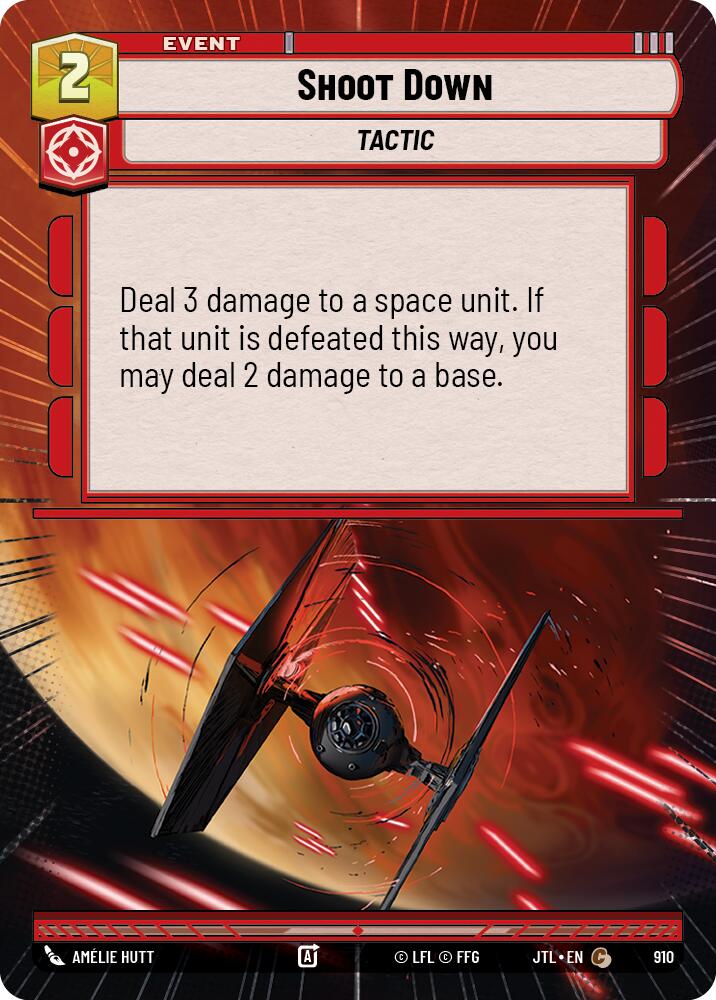 Shoot Down (910) (Hyperspace Foil) (910) [Jump to Lightspeed] | Fandemonia Ltd