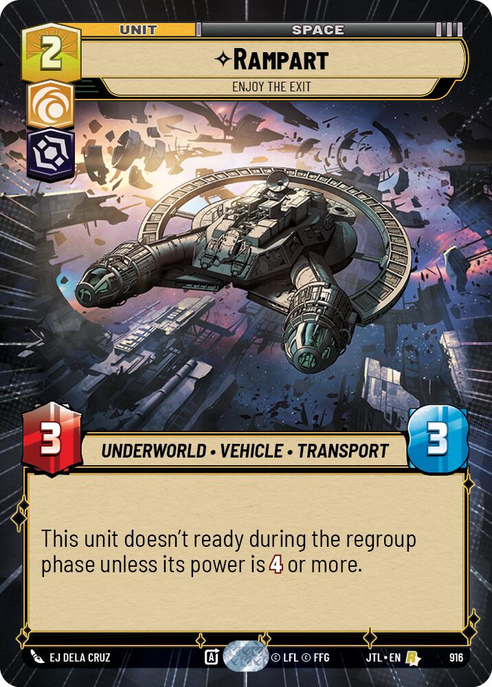 Rampart - Enjoy the Exit (916) (Hyperspace Foil) (916) [Jump to Lightspeed] | Fandemonia Ltd