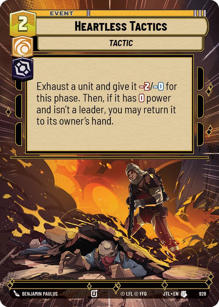Heartless Tactics (928) (Hyperspace Foil) (928) [Jump to Lightspeed] | Fandemonia Ltd
