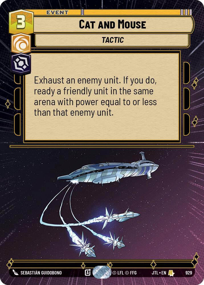 Cat and Mouse (929) (Hyperspace Foil) (929) [Jump to Lightspeed] | Fandemonia Ltd