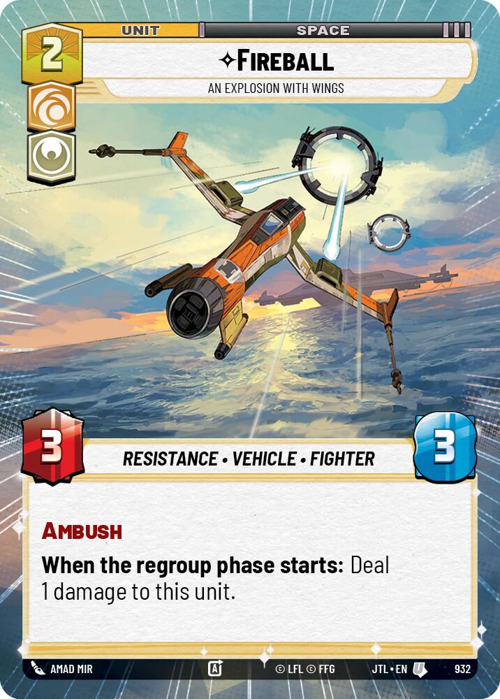 Fireball - An Explosion With Wings (932) (Hyperspace Foil) (932) [Jump to Lightspeed] | Fandemonia Ltd