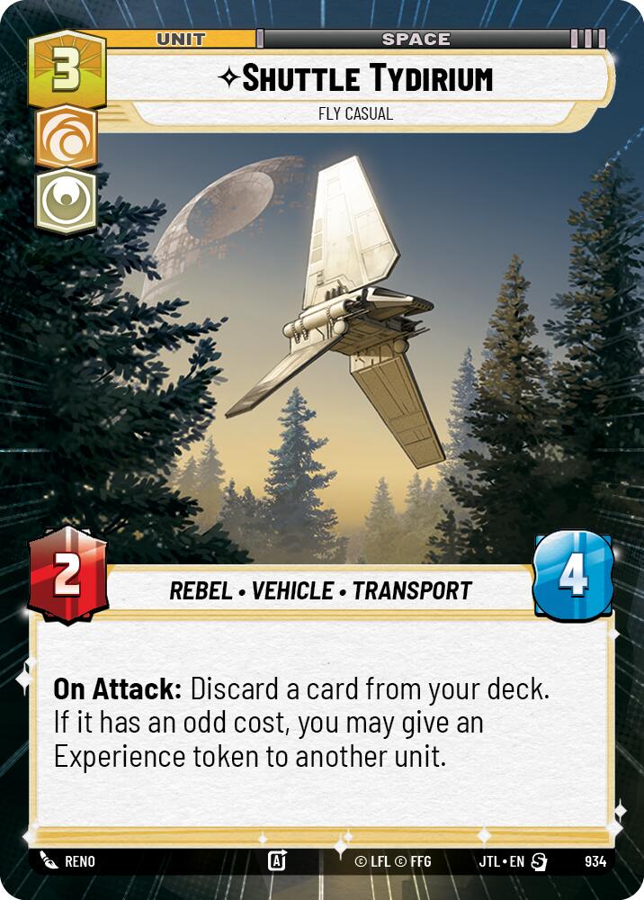 Shuttle Tydirium - Fly Casual (934) (Hyperspace Foil) (934) [Jump to Lightspeed] | Fandemonia Ltd