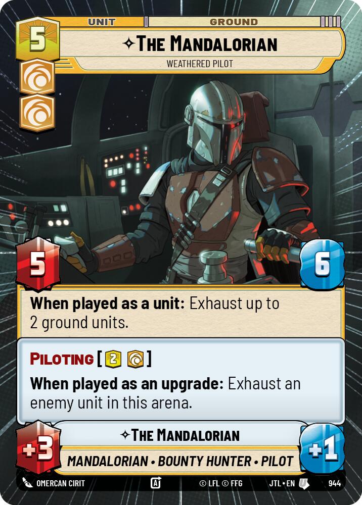 The Mandalorian - Weathered Pilot (944) (Hyperspace Foil) (944) [Jump to Lightspeed] | Fandemonia Ltd
