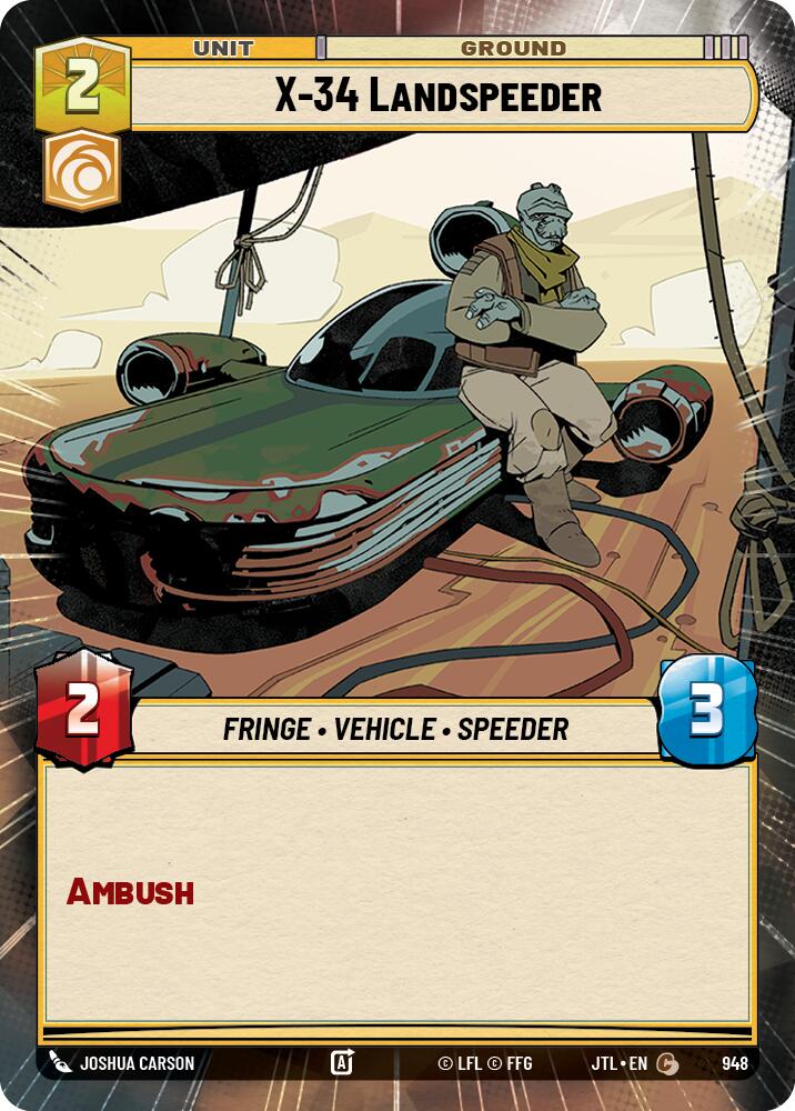 X-34 Landspeeder (948) (Hyperspace Foil) (948) [Jump to Lightspeed] | Fandemonia Ltd