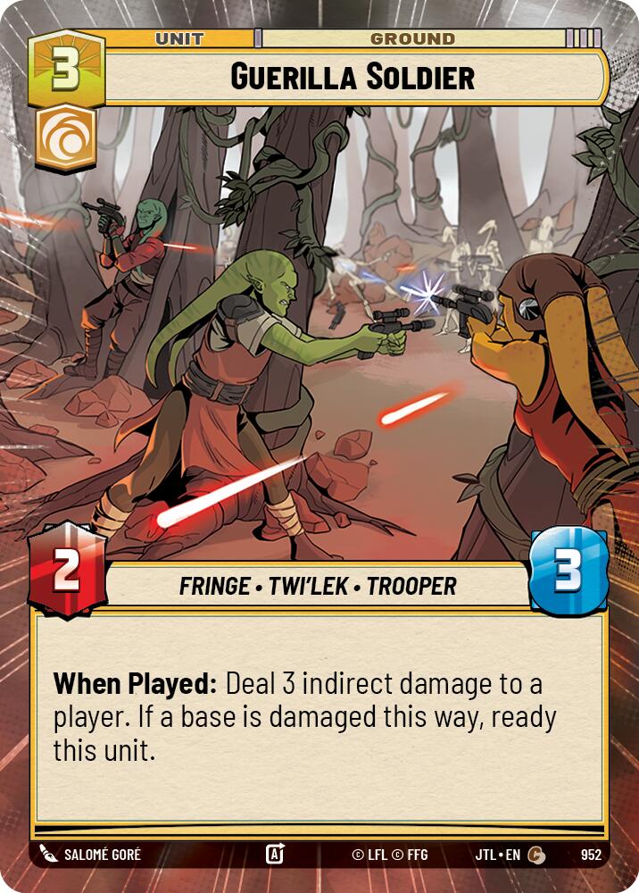 Guerilla Soldier (952) (Hyperspace Foil) (952) [Jump to Lightspeed] | Fandemonia Ltd