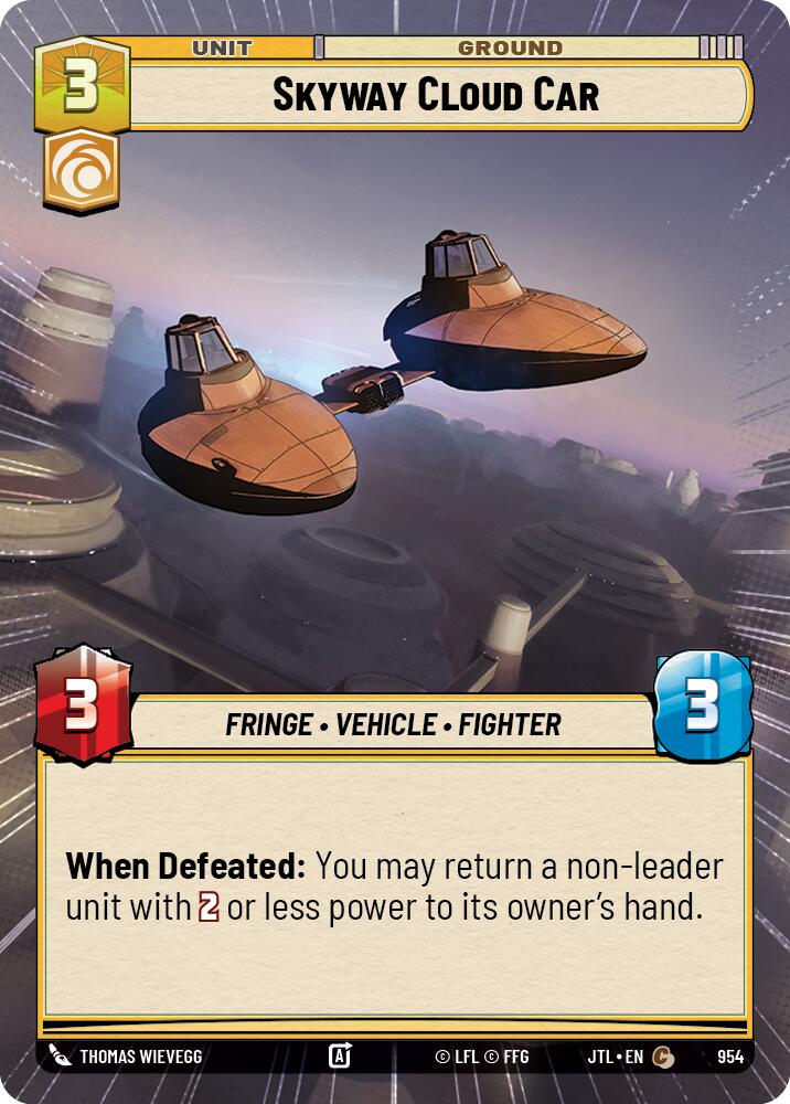 Skyway Cloud Car (954) (Hyperspace Foil) (954) [Jump to Lightspeed] | Fandemonia Ltd
