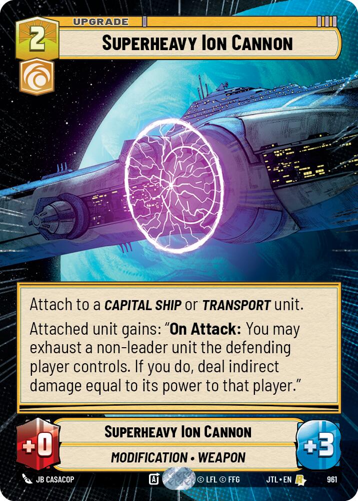 Superheavy Ion Cannon (961) (Hyperspace Foil) (961) [Jump to Lightspeed] | Fandemonia Ltd
