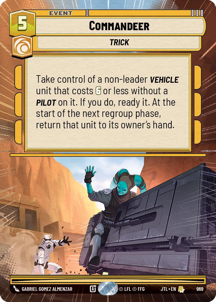 Commandeer (969) (Hyperspace Foil) (969) [Jump to Lightspeed] | Fandemonia Ltd