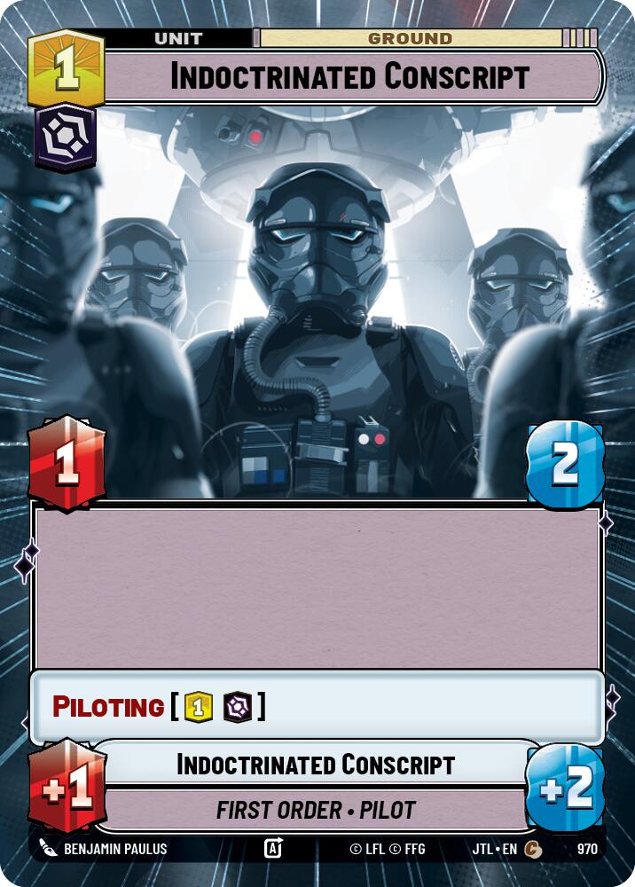 Indoctrinated Conscript (970) (Hyperspace Foil) (970) [Jump to Lightspeed] | Fandemonia Ltd