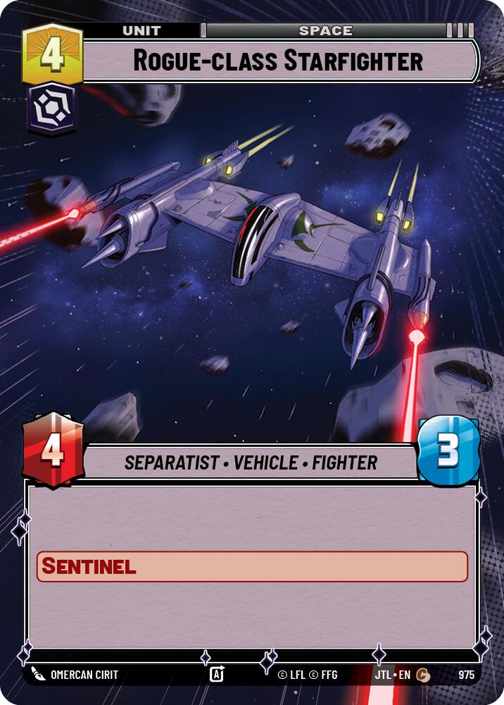 Rogue-class Starfighter (975) (Hyperspace Foil) (975) [Jump to Lightspeed] | Fandemonia Ltd