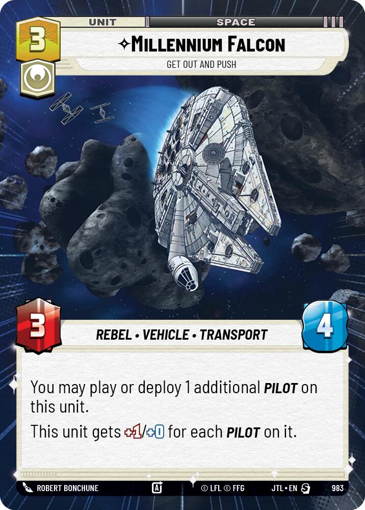 Millennium Falcon - Get Out And Push (983) (Hyperspace Foil) (983) [Jump to Lightspeed] | Fandemonia Ltd