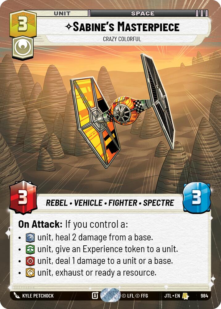Sabine's Masterpiece - Crazy Colorful (984) (Hyperspace Foil) (984) [Jump to Lightspeed] | Fandemonia Ltd
