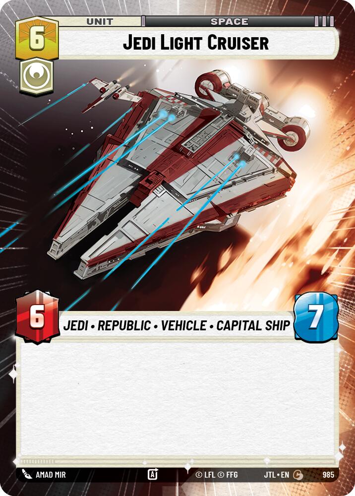 Jedi Light Cruiser (985) (Hyperspace Foil) (985) [Jump to Lightspeed] | Fandemonia Ltd