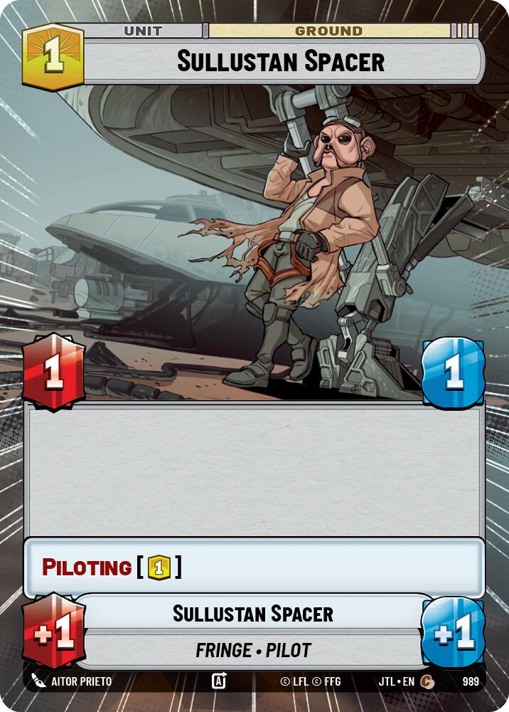 Sullustan Spacer (989) (Hyperspace Foil) (989) [Jump to Lightspeed] | Fandemonia Ltd