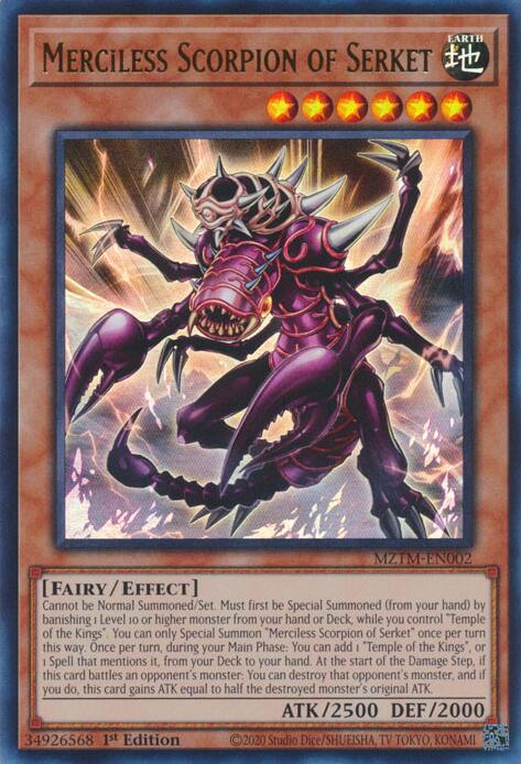 Merciless Scorpion of Serket [MZTM-EN002] Ultra Rare | Fandemonia Ltd