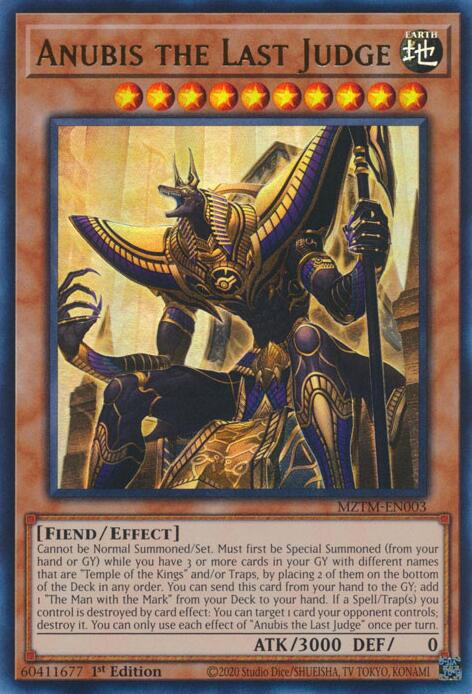 Anubis the Last Judge [MZTM-EN003] Ultra Rare | Fandemonia Ltd