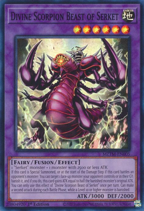 Divine Scorpion Beast of Serket [MZTM-EN005] Super Rare | Fandemonia Ltd