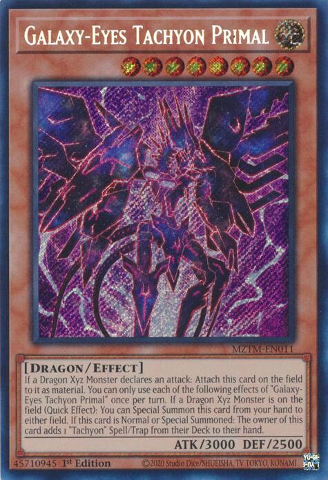 Galaxy-Eyes Tachyon Primal [MZTM-EN011] Secret Rare | Fandemonia Ltd