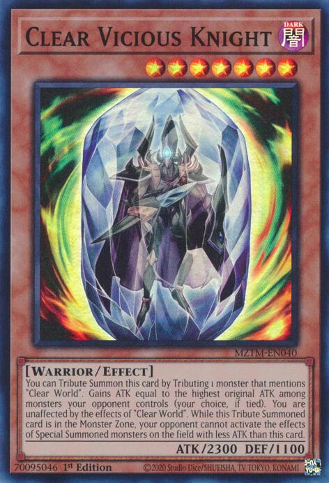 Clear Vicious Knight [MZTM-EN040] Super Rare | Fandemonia Ltd