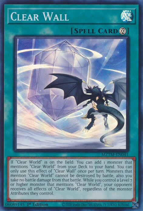 Clear Wall [MZTM-EN041] Super Rare | Fandemonia Ltd