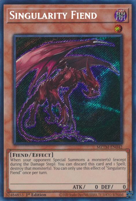 Singularity Fiend [MZTM-EN042] Secret Rare | Fandemonia Ltd