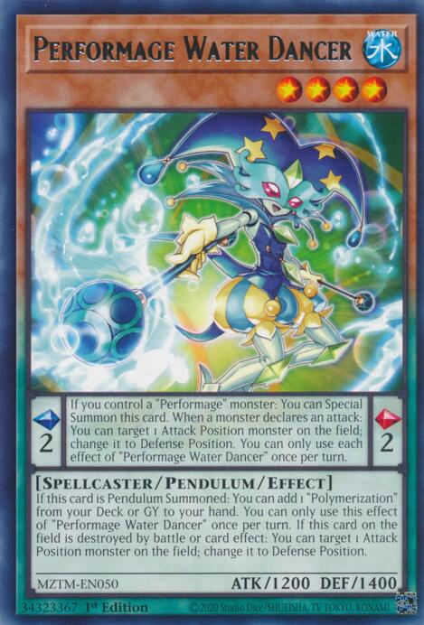Performage Water Dancer [MZTM-EN050] Rare | Fandemonia Ltd