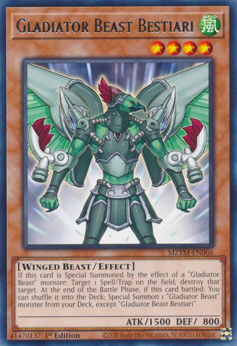 Gladiator Beast Bestiari [MZTM-EN066] Rare | Fandemonia Ltd