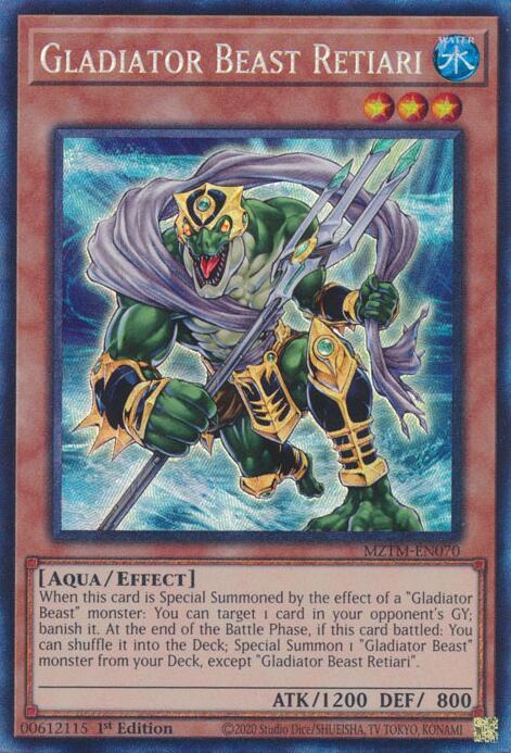Gladiator Beast Retiari (Collector's Rare) [MZTM-EN070] Collector's Rare | Fandemonia Ltd