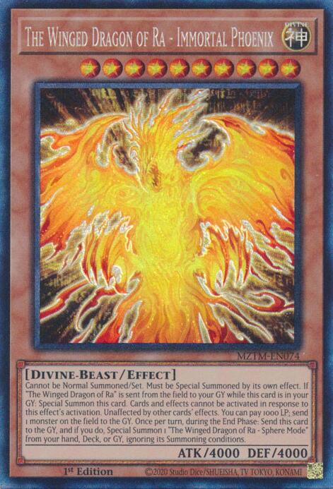 The Winged Dragon of Ra - Immortal Phoenix (Collector's Rare) [MZTM-EN074] Collector's Rare | Fandemonia Ltd