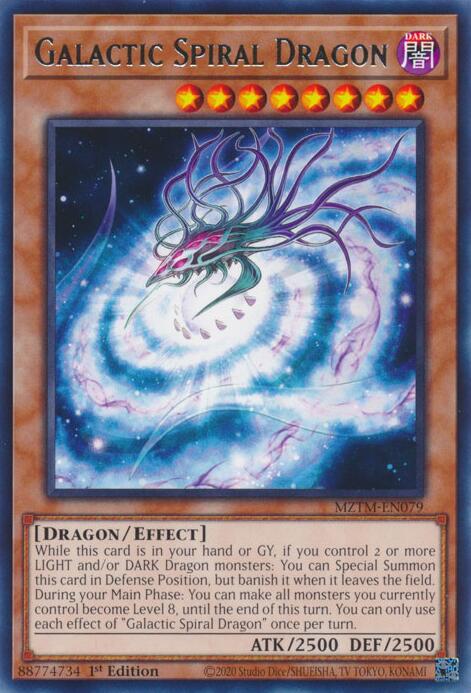 Galactic Spiral Dragon [MZTM-EN079] Rare | Fandemonia Ltd