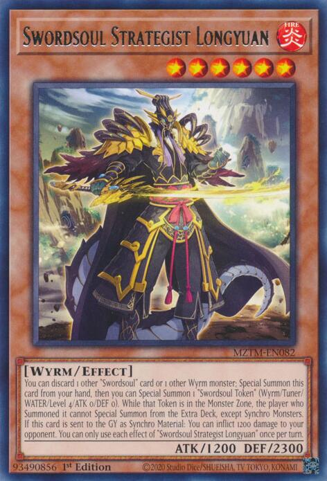 Swordsoul Strategist Longyuan [MZTM-EN082] Rare | Fandemonia Ltd