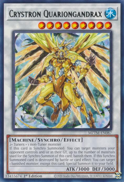 Crystron Quariongandrax [MZTM-EN087] Rare | Fandemonia Ltd