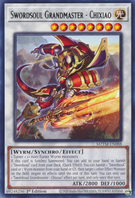 Swordsoul Grandmaster - Chixiao [MZTM-EN088] Rare | Fandemonia Ltd