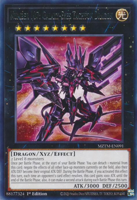 Number 107: Galaxy-Eyes Tachyon Dragon [MZTM-EN091] Rare | Fandemonia Ltd
