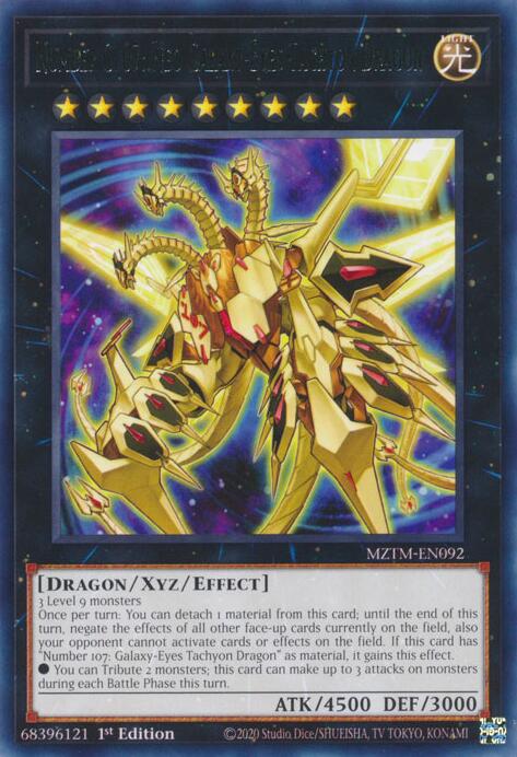 Number C107: Neo Galaxy-Eyes Tachyon Dragon [MZTM-EN092] Rare | Fandemonia Ltd
