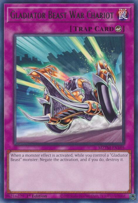 Gladiator Beast War Chariot [MZTM-EN105] Rare | Fandemonia Ltd